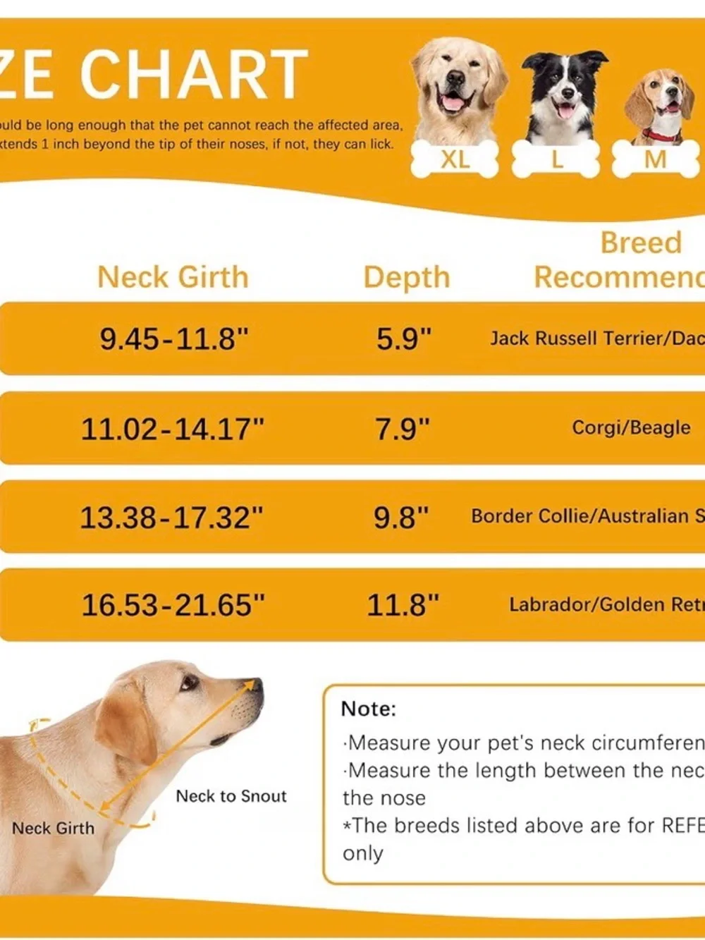 ASENKU Pet Recovery Cone for Dogs - Light Gray Adjustable Elizabethan Collar